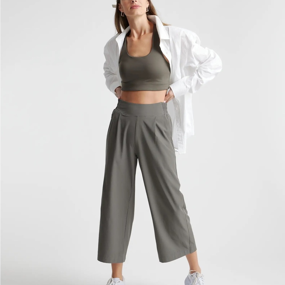 Women's Gray Wide-Leg Pants